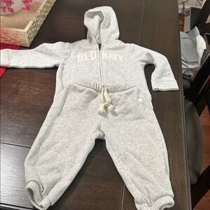Old Navy Light Gray Baby Tracksuit